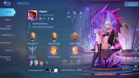 Sertifikat, penghargaan, tanda, atau dokumen yang dipajang di akun mobile legend Pemburu VP murah banget untuk upgrade sesaji update — segera upgrade hall sekarang