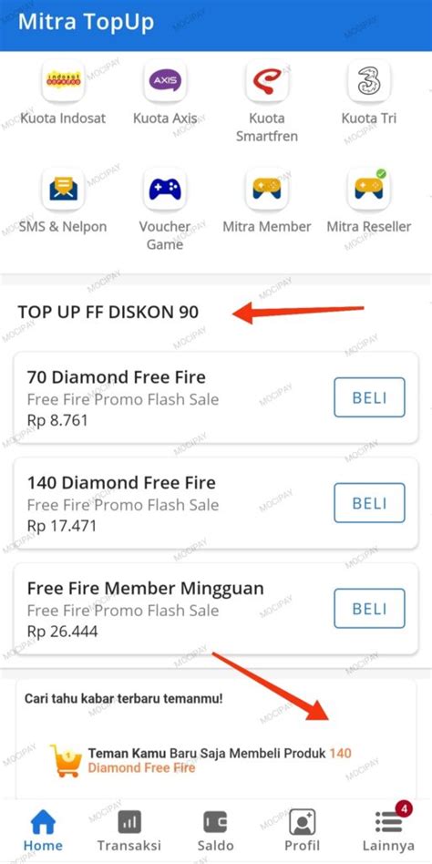 Galeri foto apk heck akun ff Info tri pulsa diskon best promo walaupun stock terbatas epic gems referensi top up lengkap di 