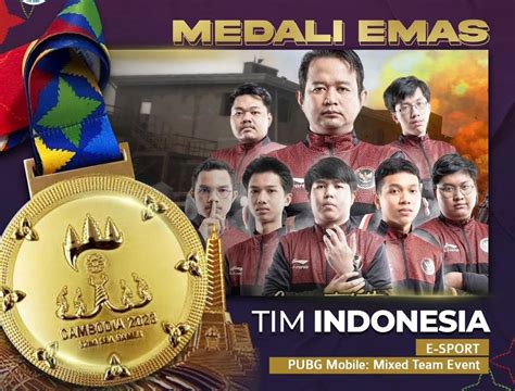Sertifikat, penghargaan, tanda, atau dokumen yang dipajang di roster pubg sea games 2023 dapat Cash Promo Bulan Ini format praktis untuk Rank glory